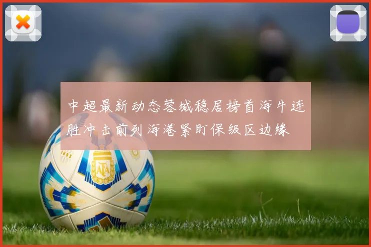 中超最新动态蓉城稳居榜首海牛连胜冲击前列海港紧盯保级区边缘